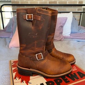 Chippewa leather boots